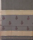 Grey Maheshwari Printed Cotton Saree T4511264