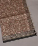 Brown Maheshwari Printed Cotton Saree T4511251