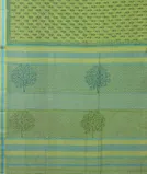 Green Maheshwari Printed Cotton Saree T3352644