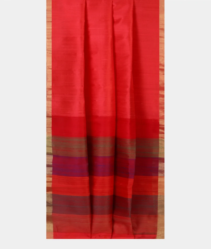 Peach Woven Raw Silk Saree T4459012