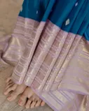 Blue Handwoven Kanjivaram Silk Saree T4265676