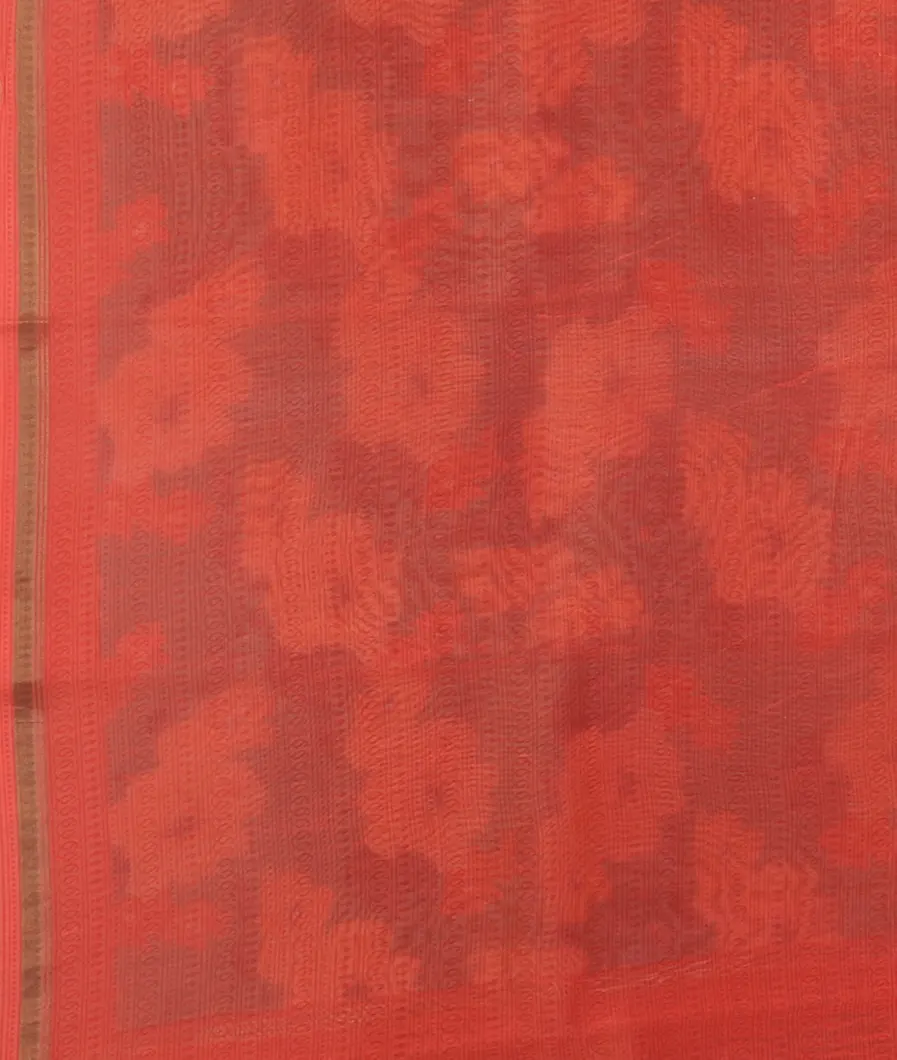 Green Soft Printed Cotton Saree T4518613