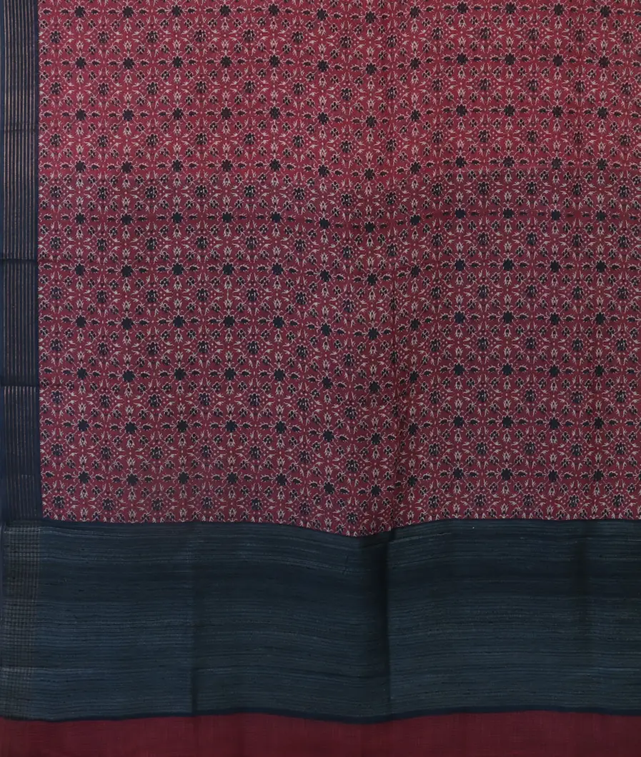 Purple Soft Printed Cotton Saree T4534774