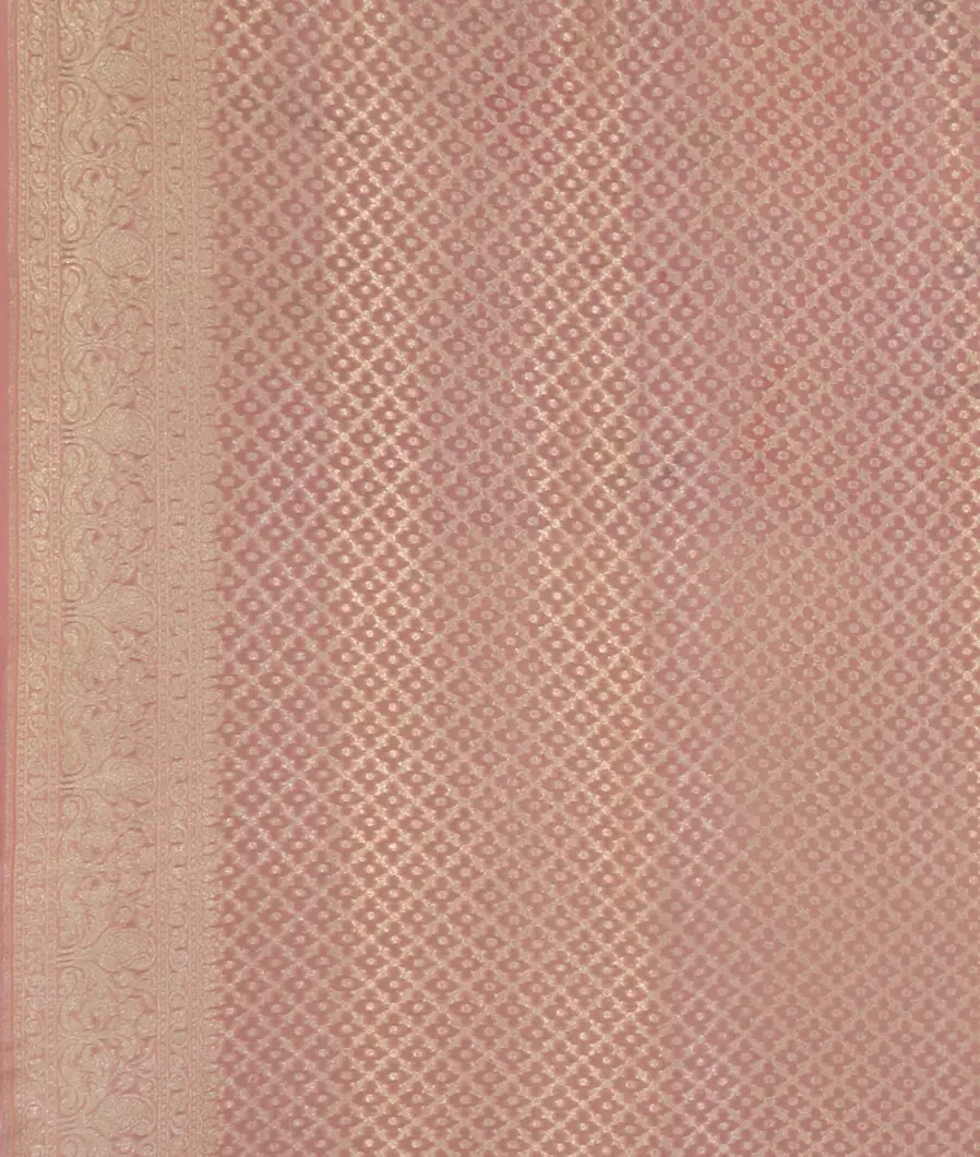 Pink Georgette Silk Saree T4304183