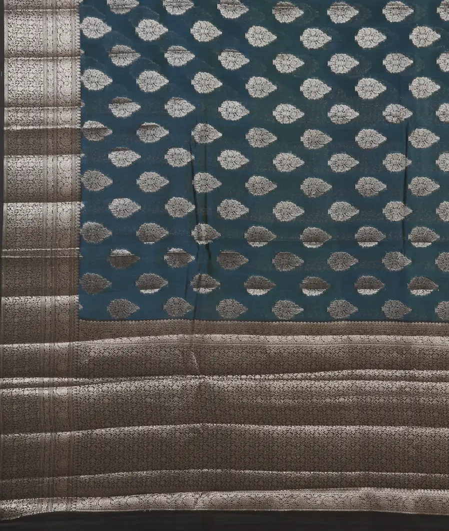 Blue Chaniya Silk Saree T4516684