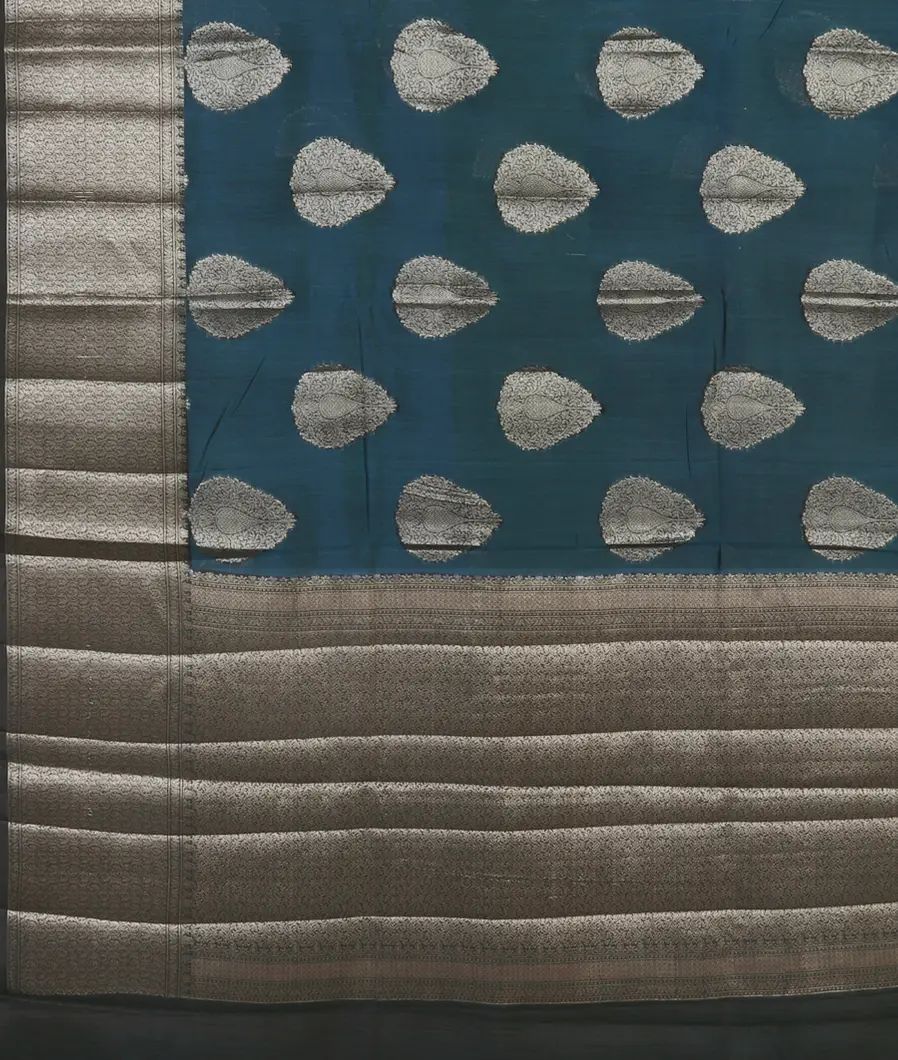 Blue Chaniya Silk Saree T4516484