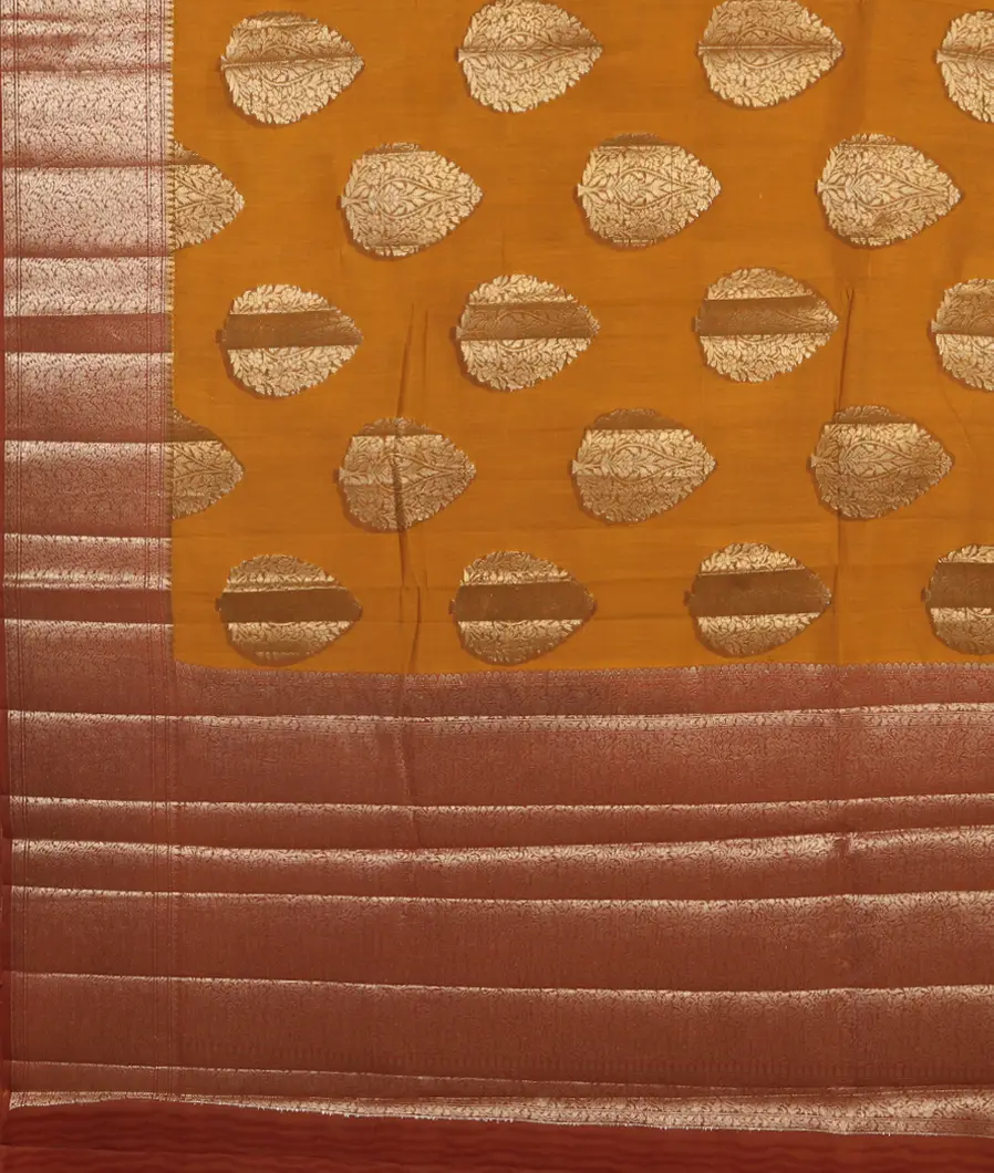 Yellow Chaniya Silk Saree T4516634