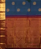 Peacock Blue Handwoven Kanjivaram Silk Saree T4485174