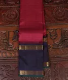 Magenta Handwoven Kanjivaram Silk Saree T4347161