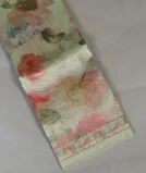 Green Tissue Organza Printed Saree T4496301