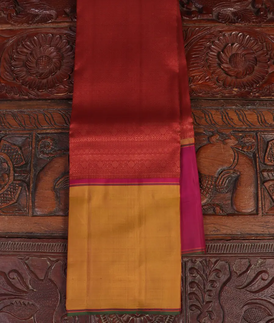Red Handwoven Kanjivaram Silk Saree T426435-image