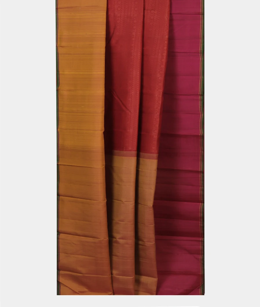 Red Handwoven Kanjivaram Silk Saree T4264352
