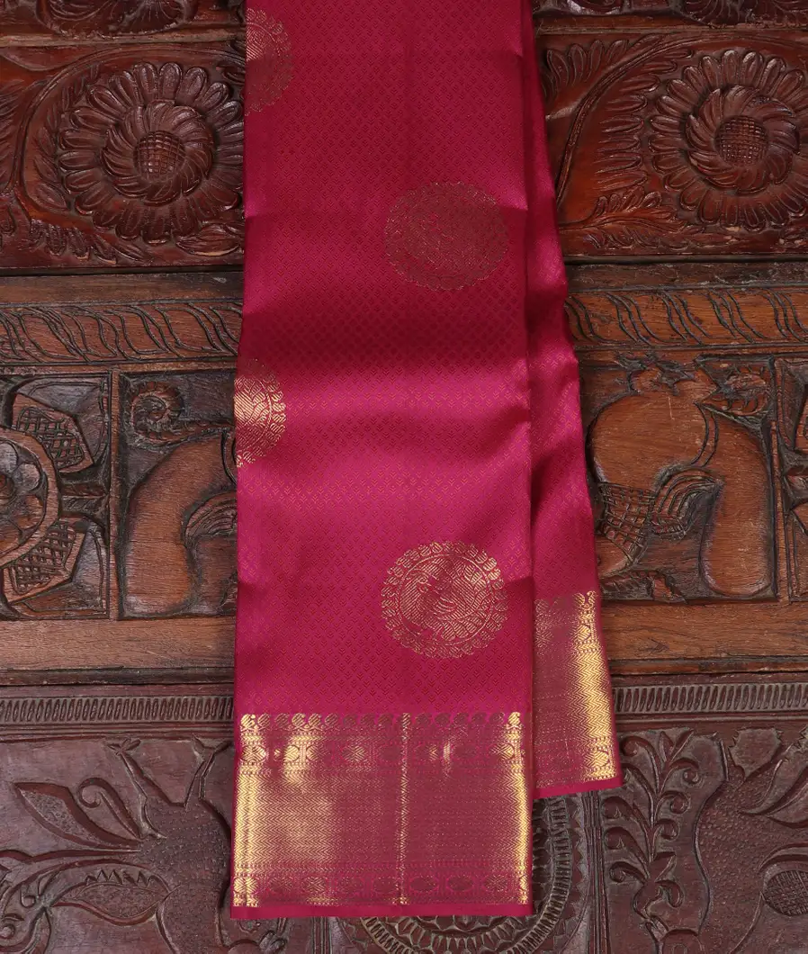 Pink Handwoven Kanjivaram Silk Saree T448520-image