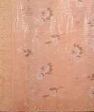 Peach Georgette Silk Embroidery Saree T4516774
