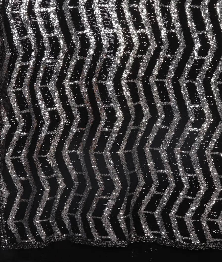 Black Georgette Silk Saree T4493274