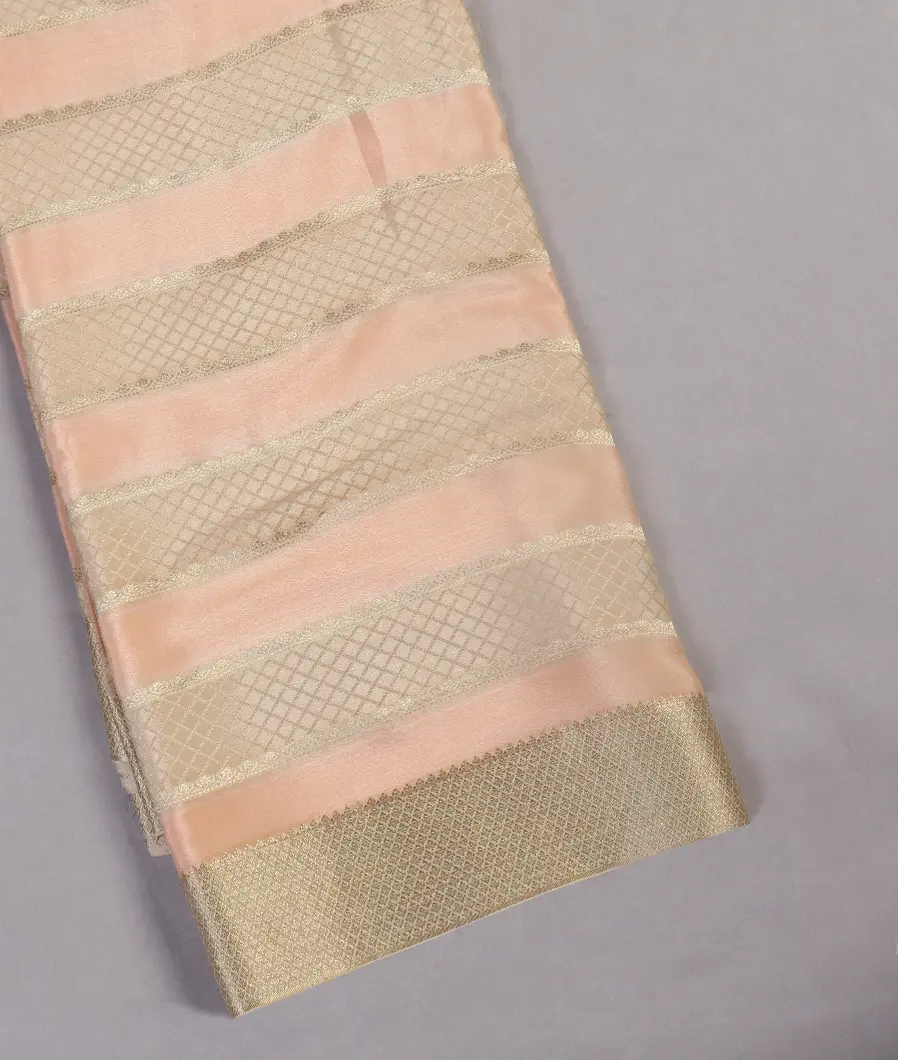 Peach Mysore Silk Saree T352304-image