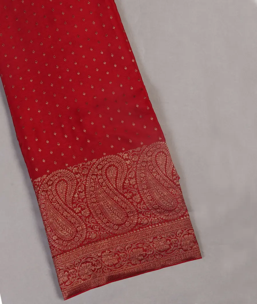 Red Mysore Crepe Silk Saree T448349-image