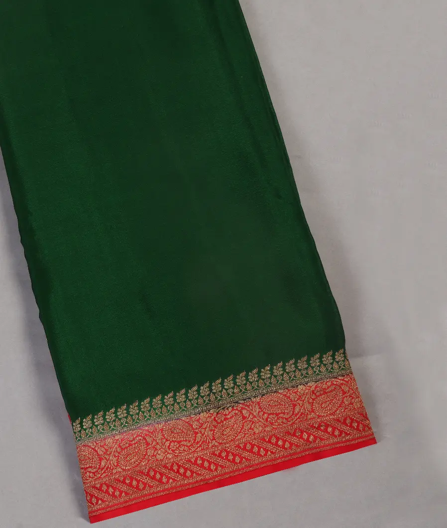 Green Mysore Crepe Silk Saree T439409-image