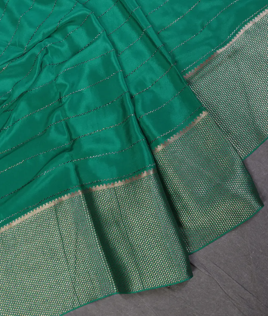 Green Mysore Silk Saree T439284-image