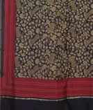 Midnight Blue Soft Printed Cotton Saree T4429154