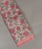 Off - White Printed Cotton Saree T4533731