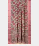 Off - White Printed Cotton Saree T4533732