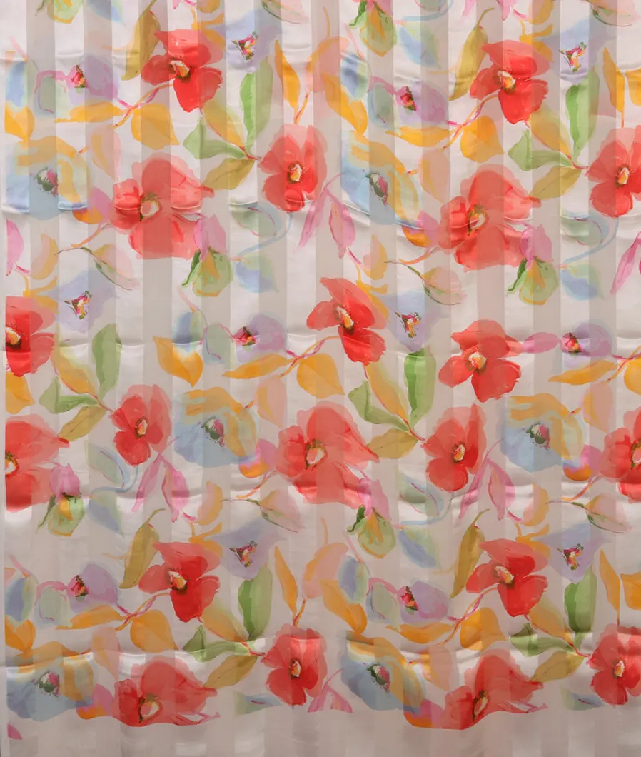 White Georgette Silk Saree T3544304