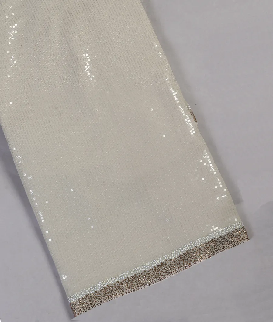 Grey Georgette Silk Embroidery Saree T449325-image