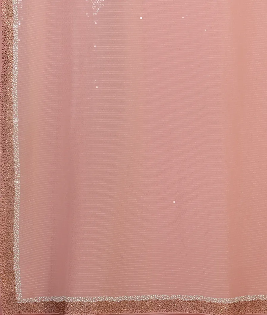 Pink Georgette Silk Embroidery Saree T4493224