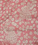 Salmon Pink Tussar Embroidery Saree T3809133