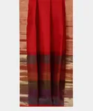 Red Woven Raw Silk Saree T4458622