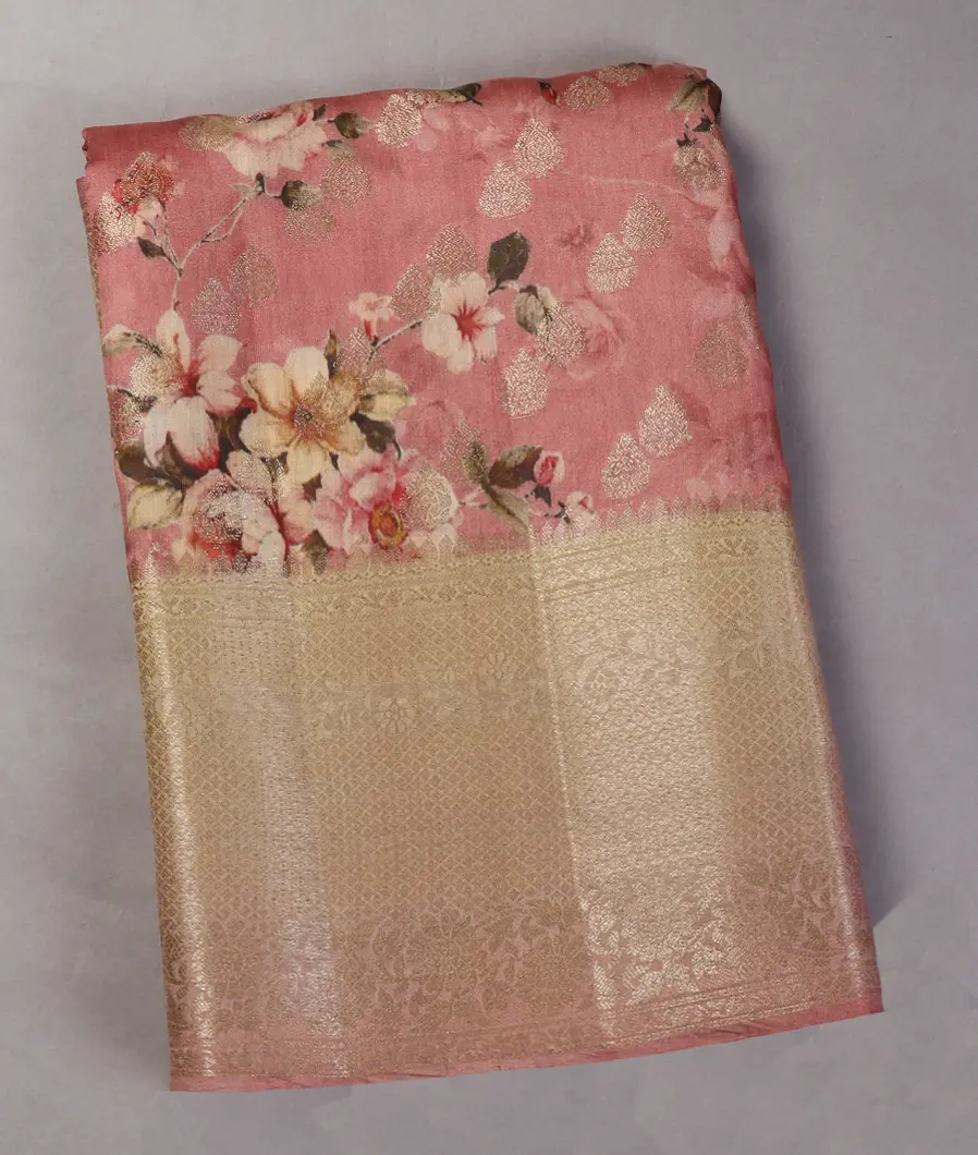 Pink Chaniya Silk Saree T449430-image