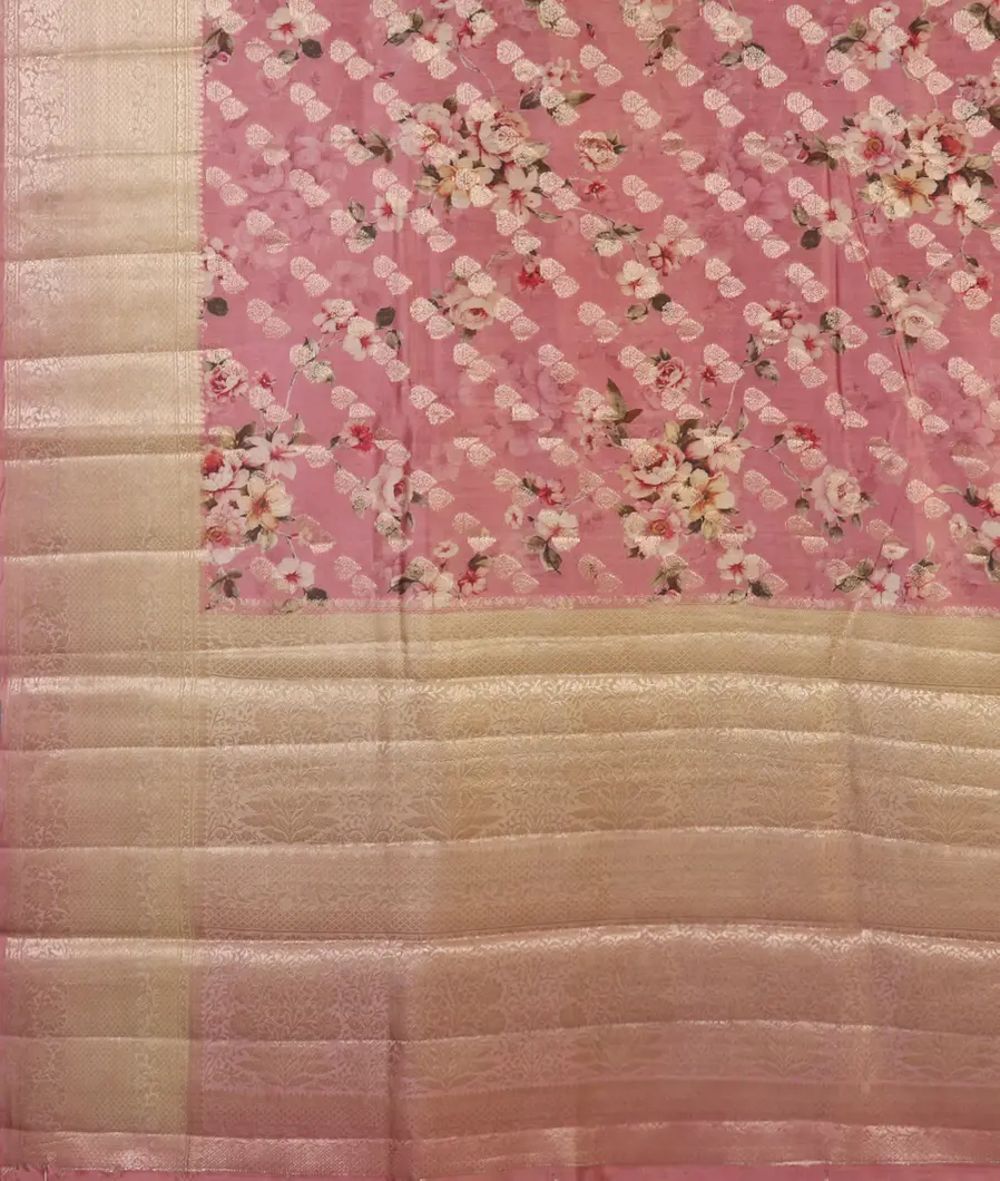 Pink Chaniya Silk Saree T4494304