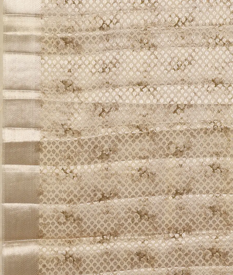 Cream Chaniya Silk Saree T4368613