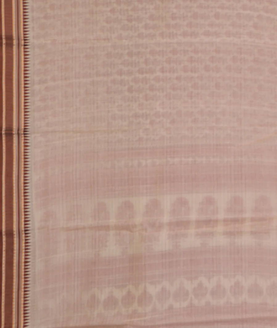 White Printed Cotton Saree  T4533803