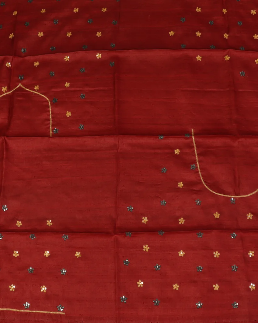 Yellow Tussar Printed Saree T4411943