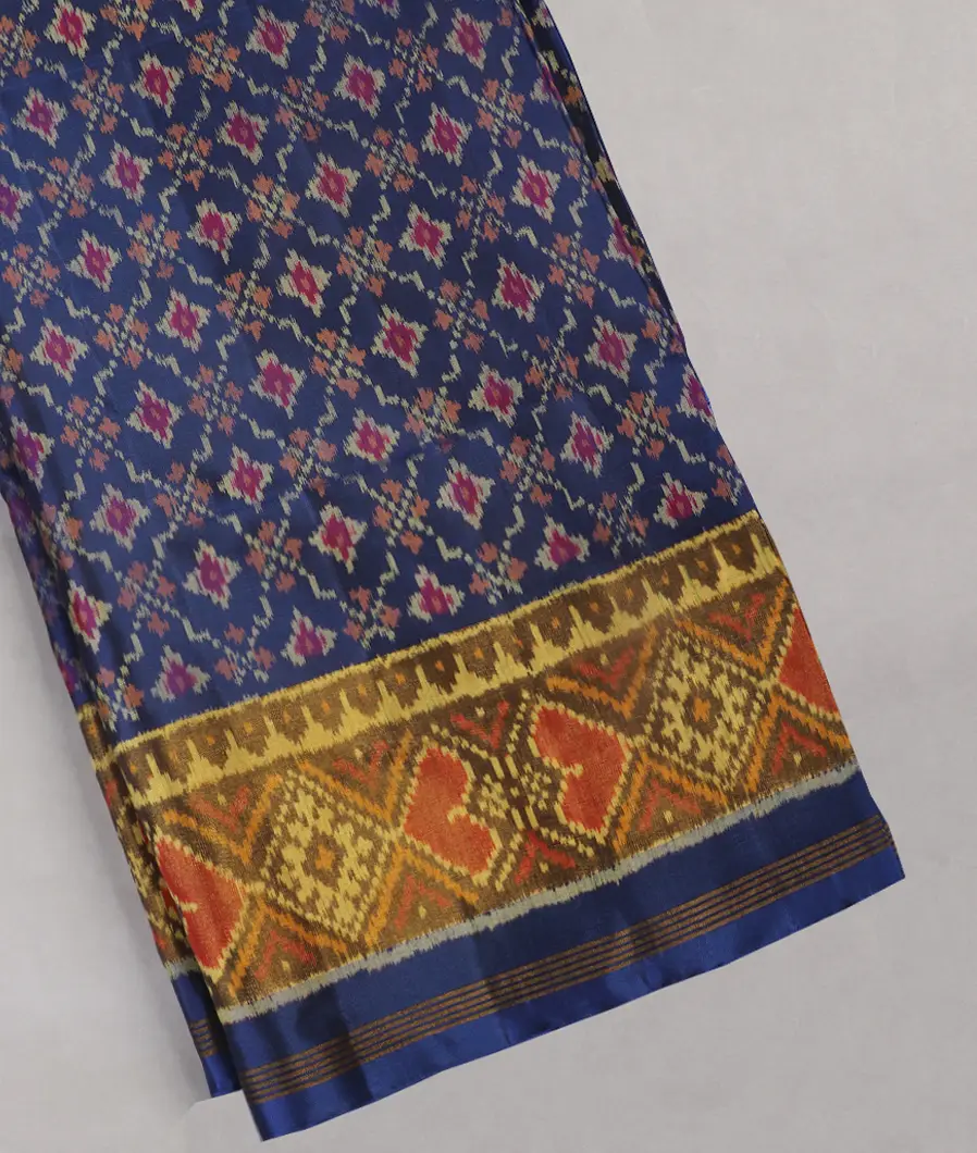 Blue Patola Silk Saree T388056-image