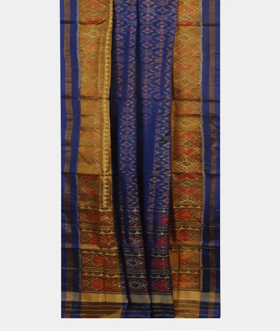 Blue Patola Silk Saree T3880562