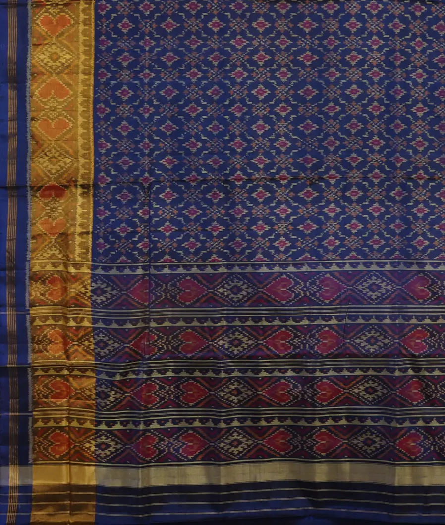 Blue Patola Silk Saree T3880564