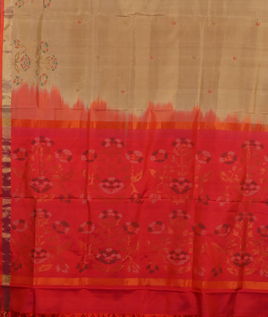 Beige Uppada Silk Saree T3661264