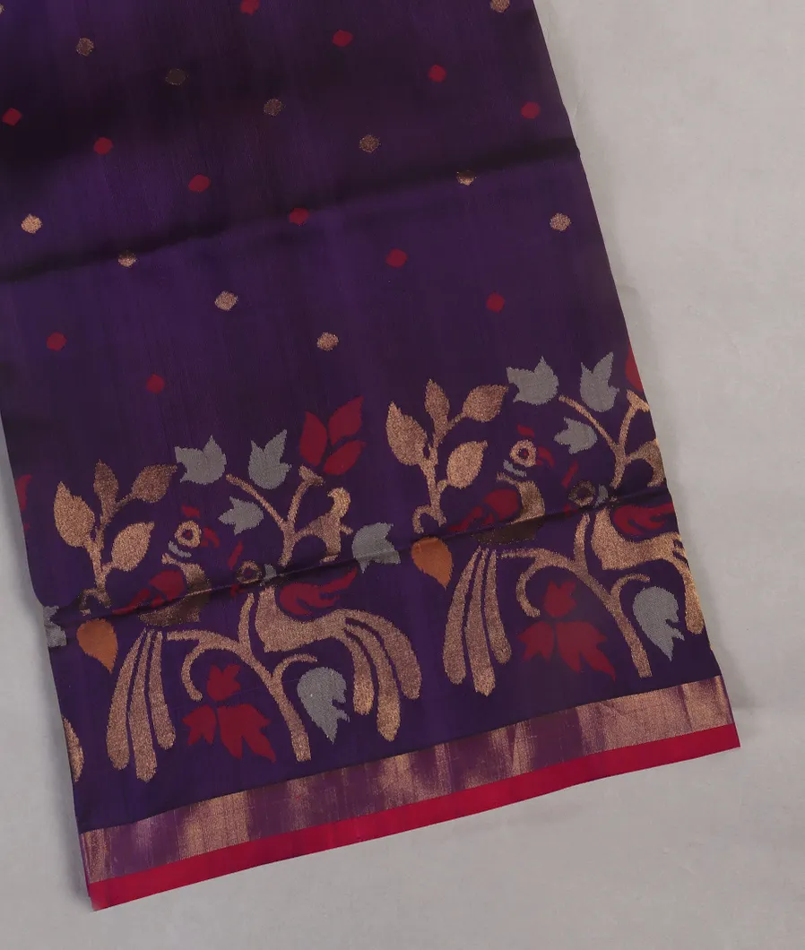 Purple Uppada Silk Saree T453872-image