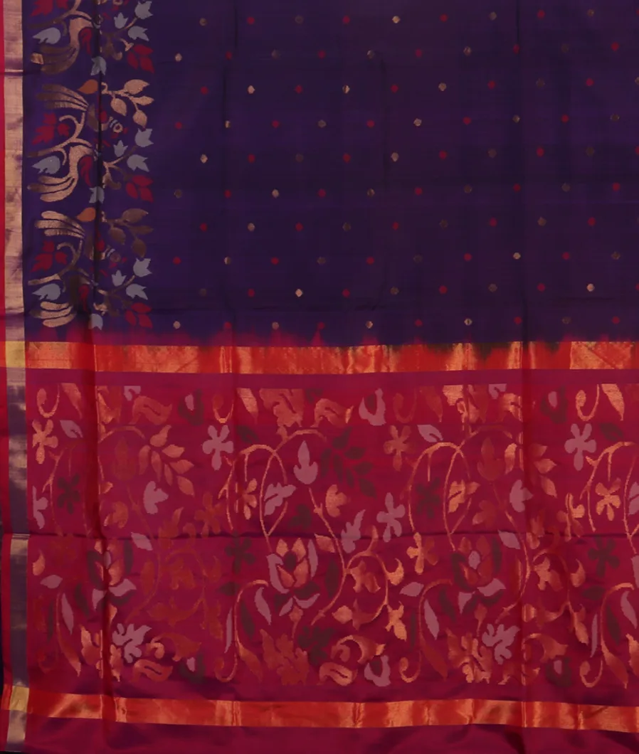 Purple Uppada Silk Saree T4538724