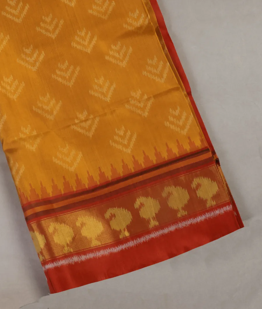 Yellow Patola Silk Saree T315490-image