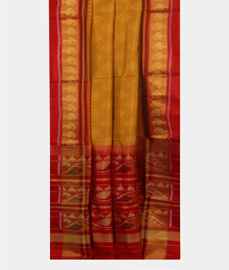 Yellow Patola Silk Saree T3154902