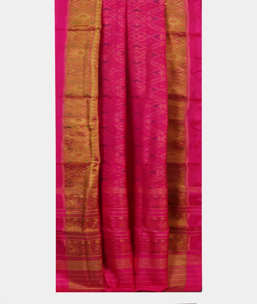Pink Patola Silk Saree T3924892