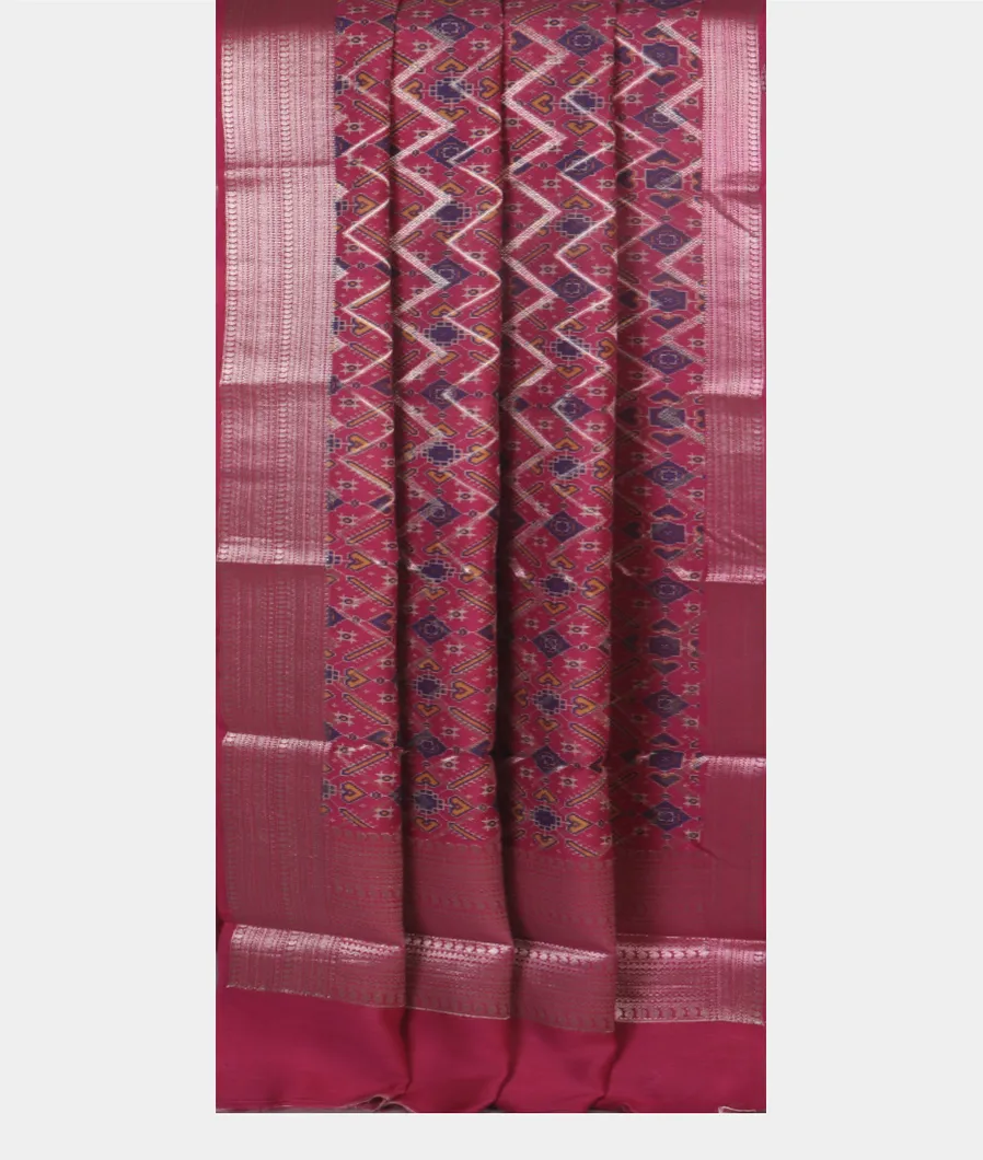 Pink Tussar Printed Saree T3942222