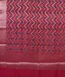 Pink Tussar Printed Saree T3942224