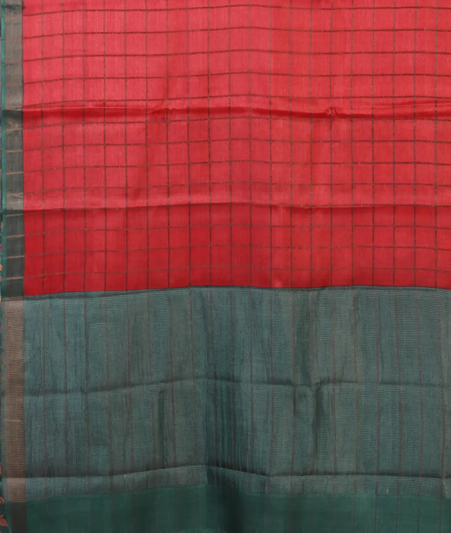 Pink Woven Tussar Saree T4555554