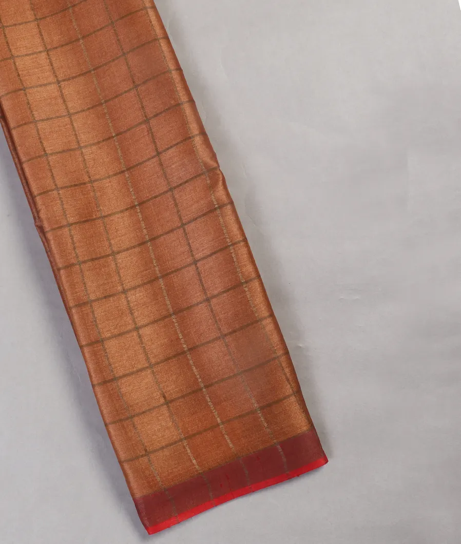 Brown Woven Tussar Saree T455551-image