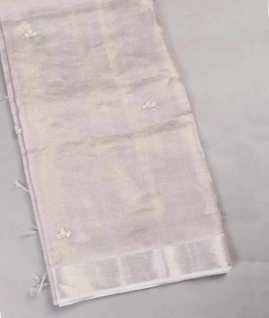 Silver Tissue Kota Saree T456525-image